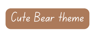 Cute Bear theme